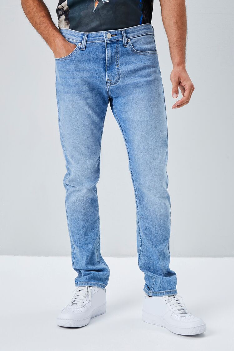 Men Basic Slim-Fit Jeans in Medium Denim,  31 21MEN on sale 2022 2
