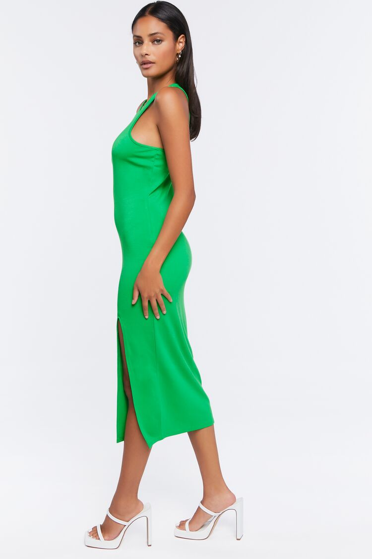 Women Bodycon Midi Tank Dress in Green Large FOREVER 21 on sale 2022 2