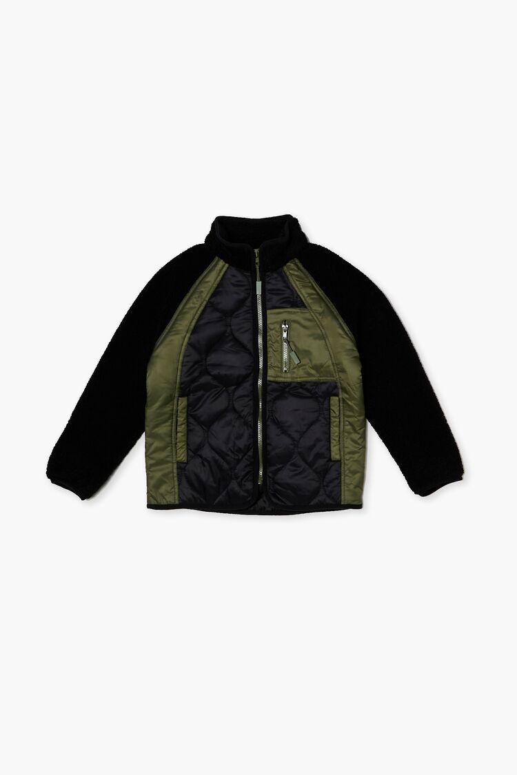 Kids Quilted Bomber Jacket (Girls + Boys) in Black,  11/12 (Girls on sale 2022