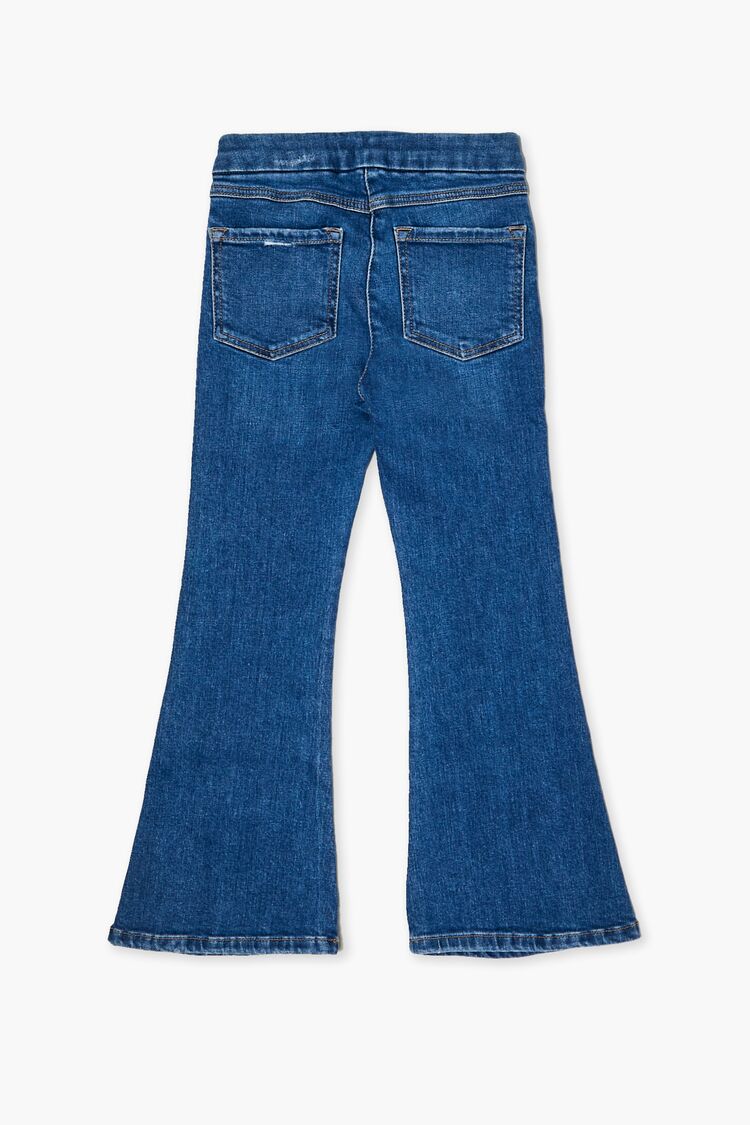 Girls Distressed Flare Jeans (Kids) in Medium Denim,  5/6 (Girls on sale 2022 4