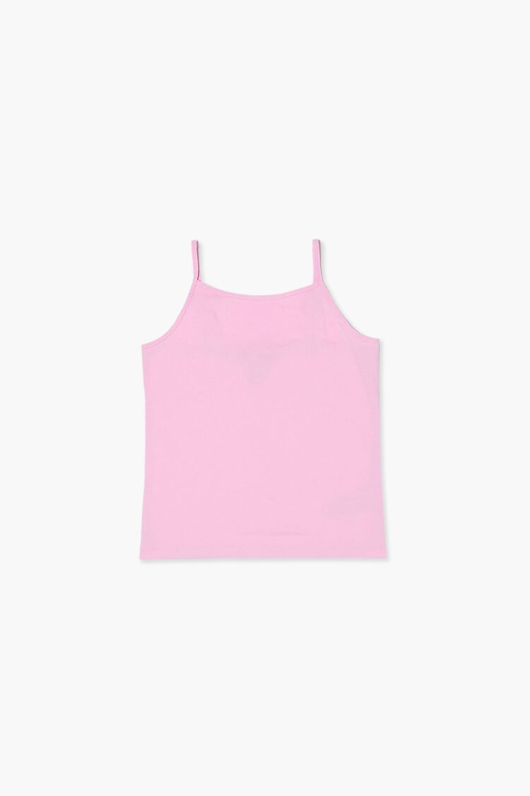 Girls Basic Organically Grown Cotton Cami (Kids) in Pink,  13/14 (Girls on sale 2022