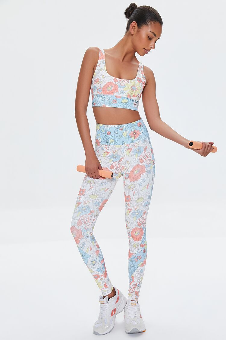 Active Floral Print Leggings | Forever 21