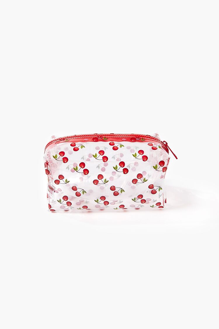 Cherry Transparent Makeup Bag in Red bag on sale 2022 3