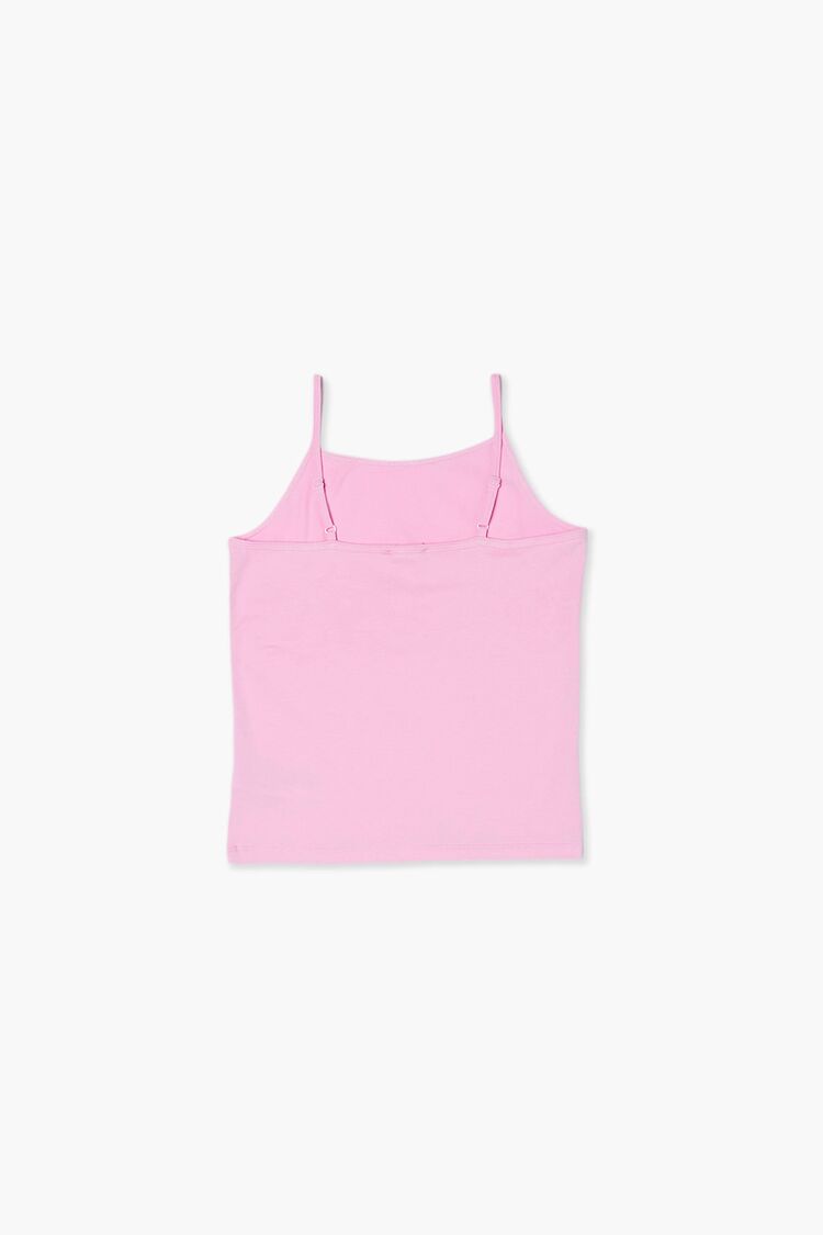 Girls Basic Organically Grown Cotton Cami (Kids) in Pink,  13/14 (Girls on sale 2022 2