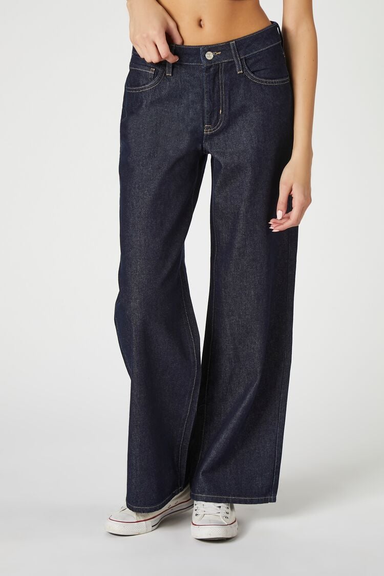Recycled Cotton Wide-Leg Jeans