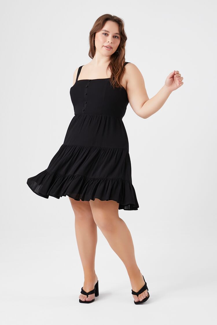 Plus Size Tiered Fit & Flare Dress