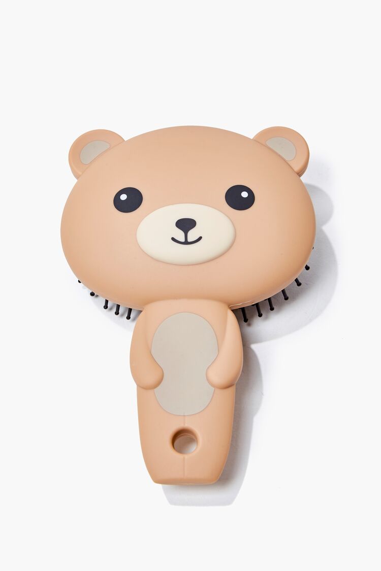 Teddy Bear Graphic Hair Brush in Brown Bear on sale 2022 4