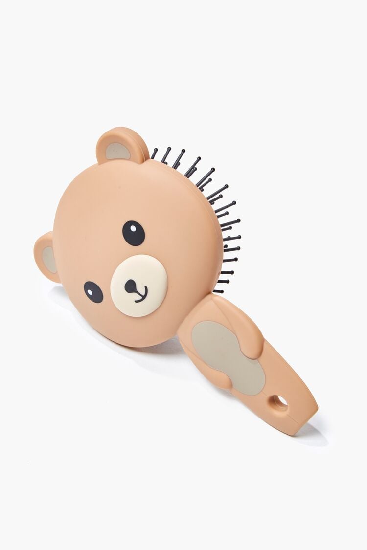 Teddy Bear Graphic Hair Brush in Brown Bear on sale 2022 3