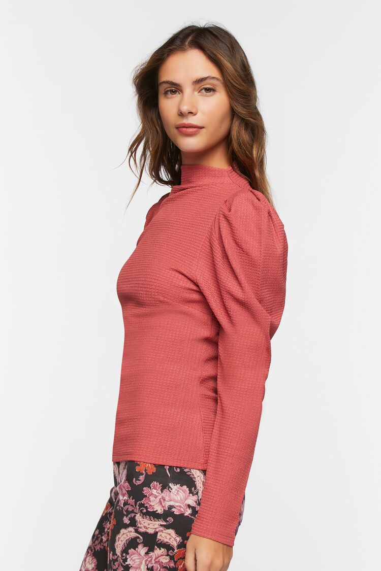 Women’s Crepe Puff-Sleeve Top in Rose Medium Crepe on sale 2022 2