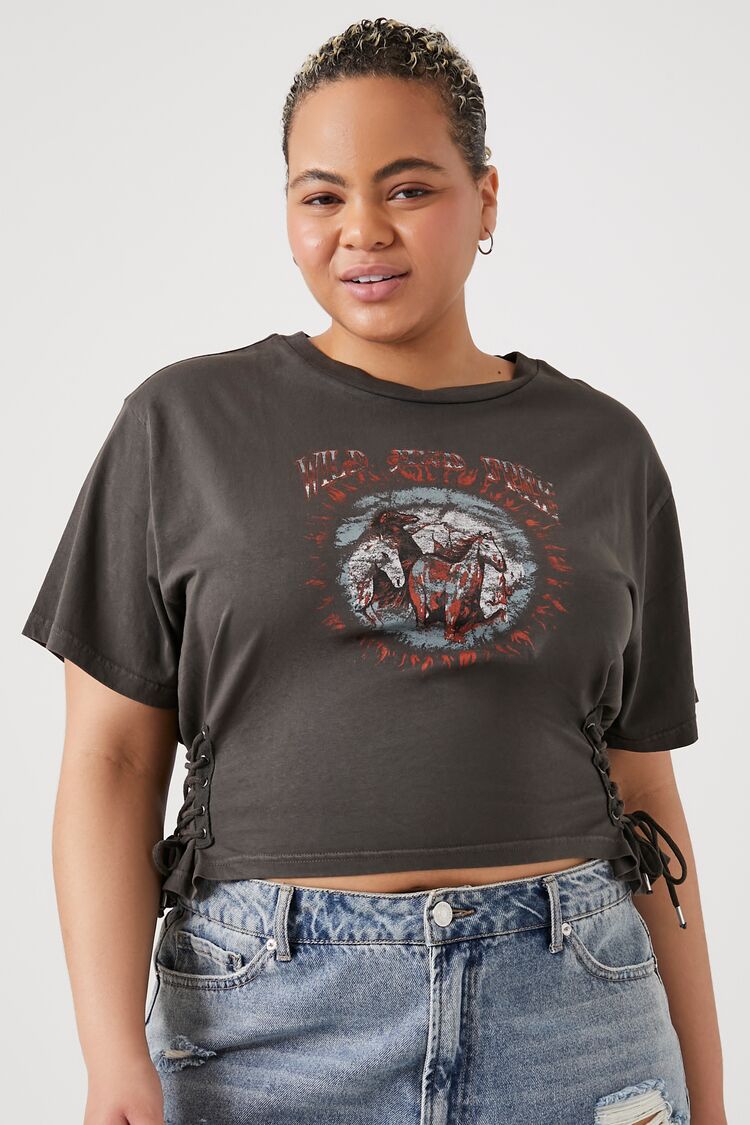 Plus Size Wild & Free Cropped Tee | Forever 21