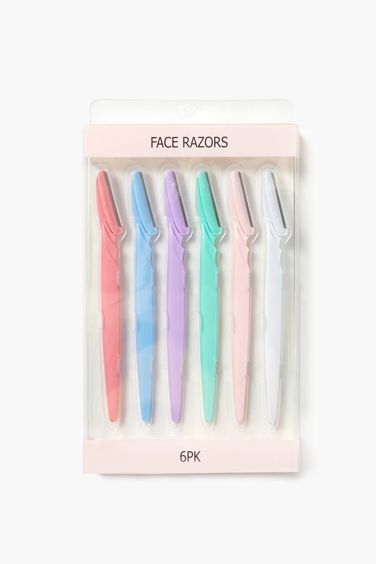 Face Razor Set - 6 pack in Pink