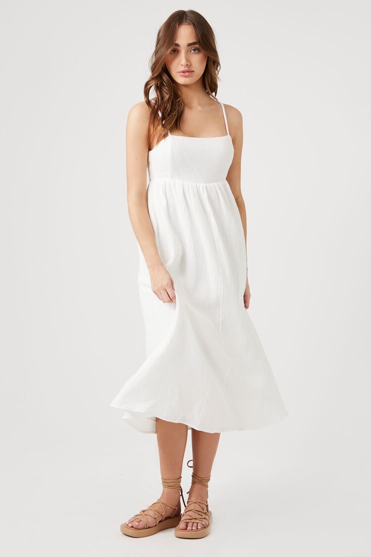 Cotton Cami Midi Dress