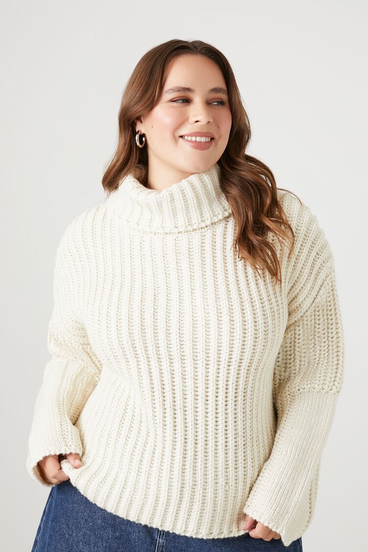 Plus Size Sweater-Knit Bodysuit