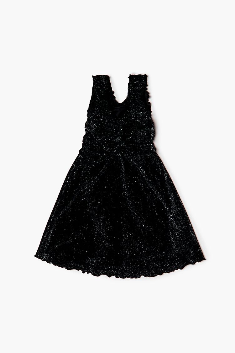 Girls Glitter Sleeveless Mini Dress (Kids) in Black/Silver,  9/10 (Girls on sale 2022