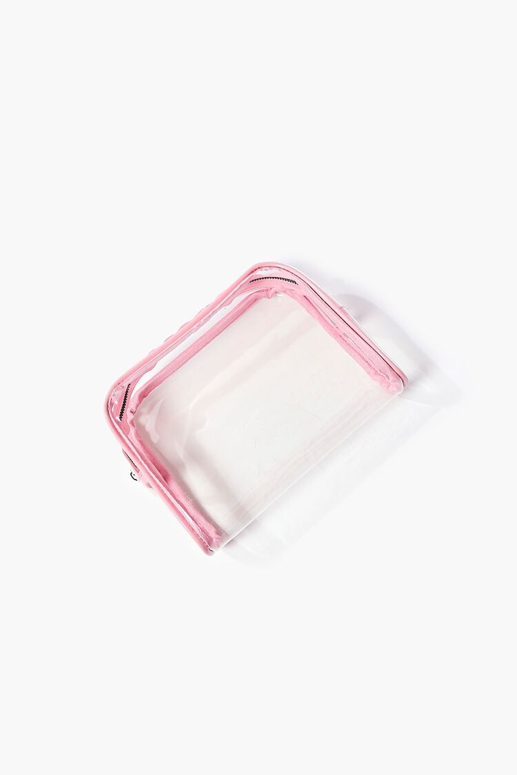 Makeup Bag & Travel Bottle Set in Cream/Pink bag on sale 2022