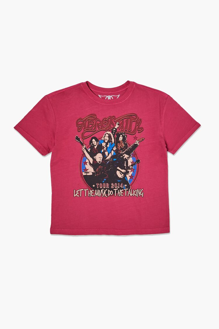 Girls Aerosmith Graphic Tee (Kids) in Red,  5/6 (Girls on sale 2022