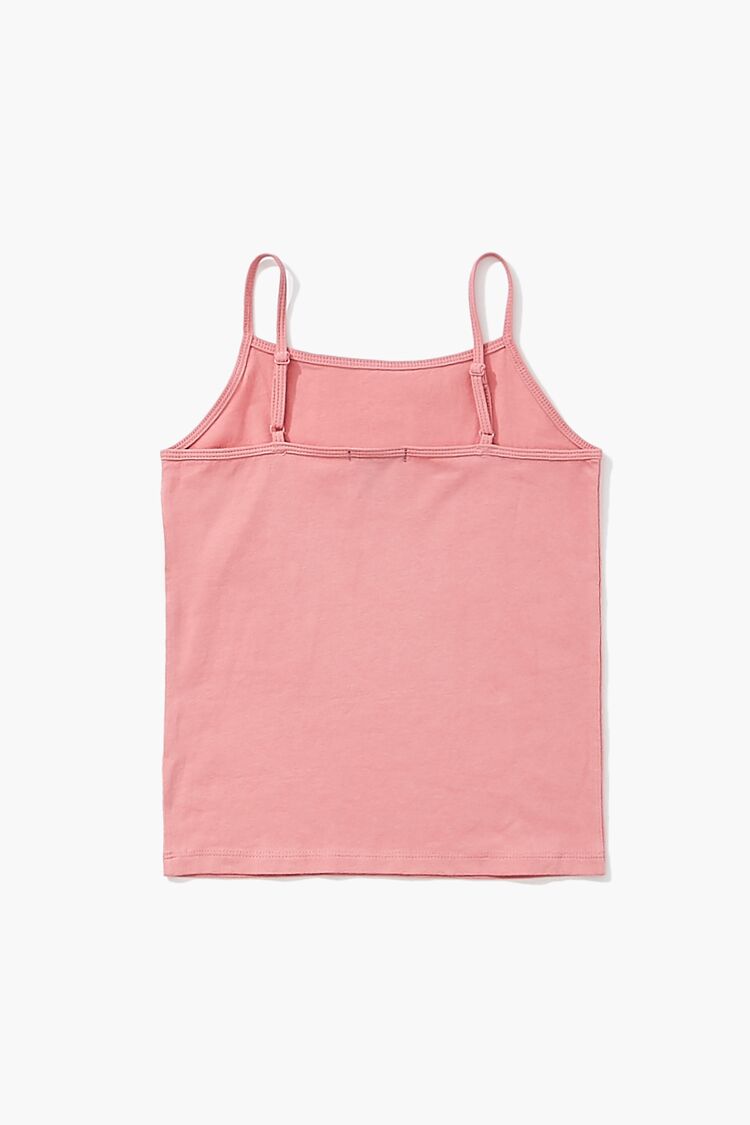 Girls Organically Grown Cotton Cami (Kids) in Pink,  11/12 (Girls on sale 2022 2