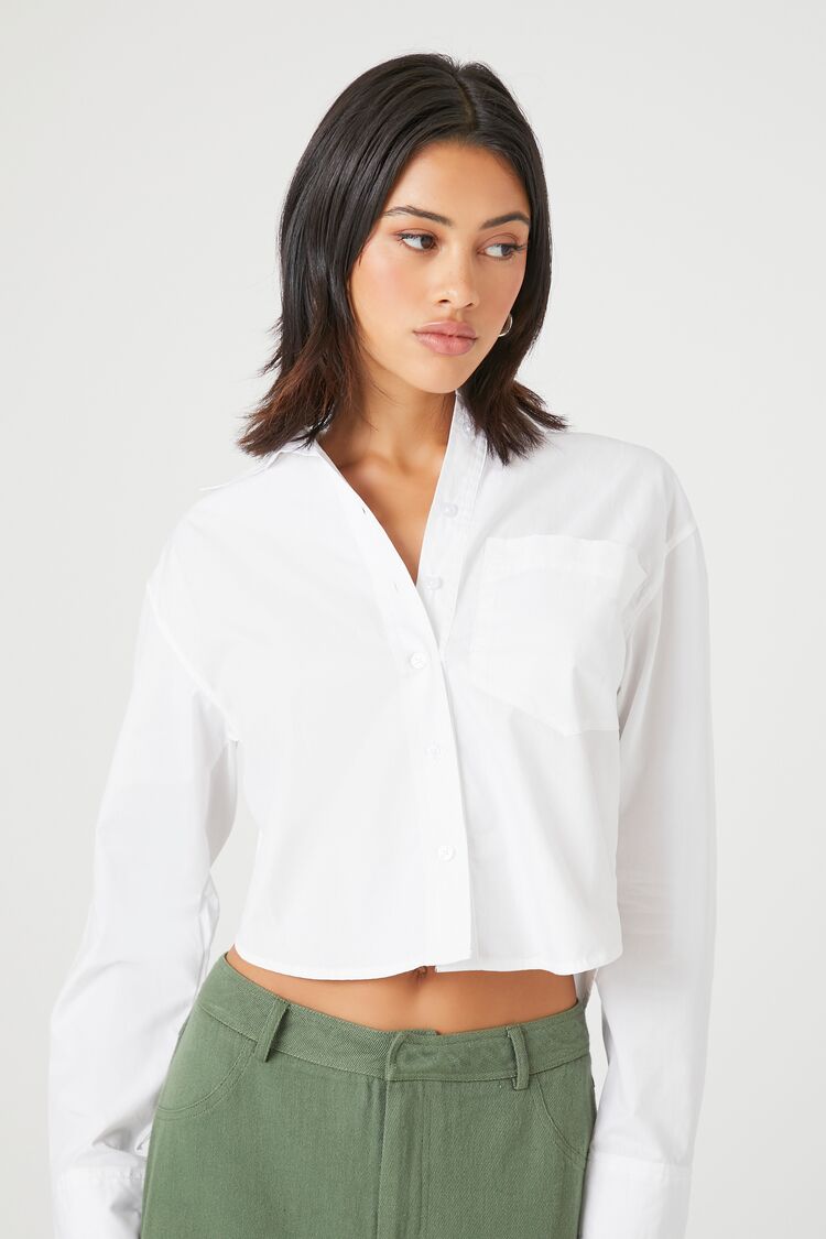 Cropped High-Low Shirt