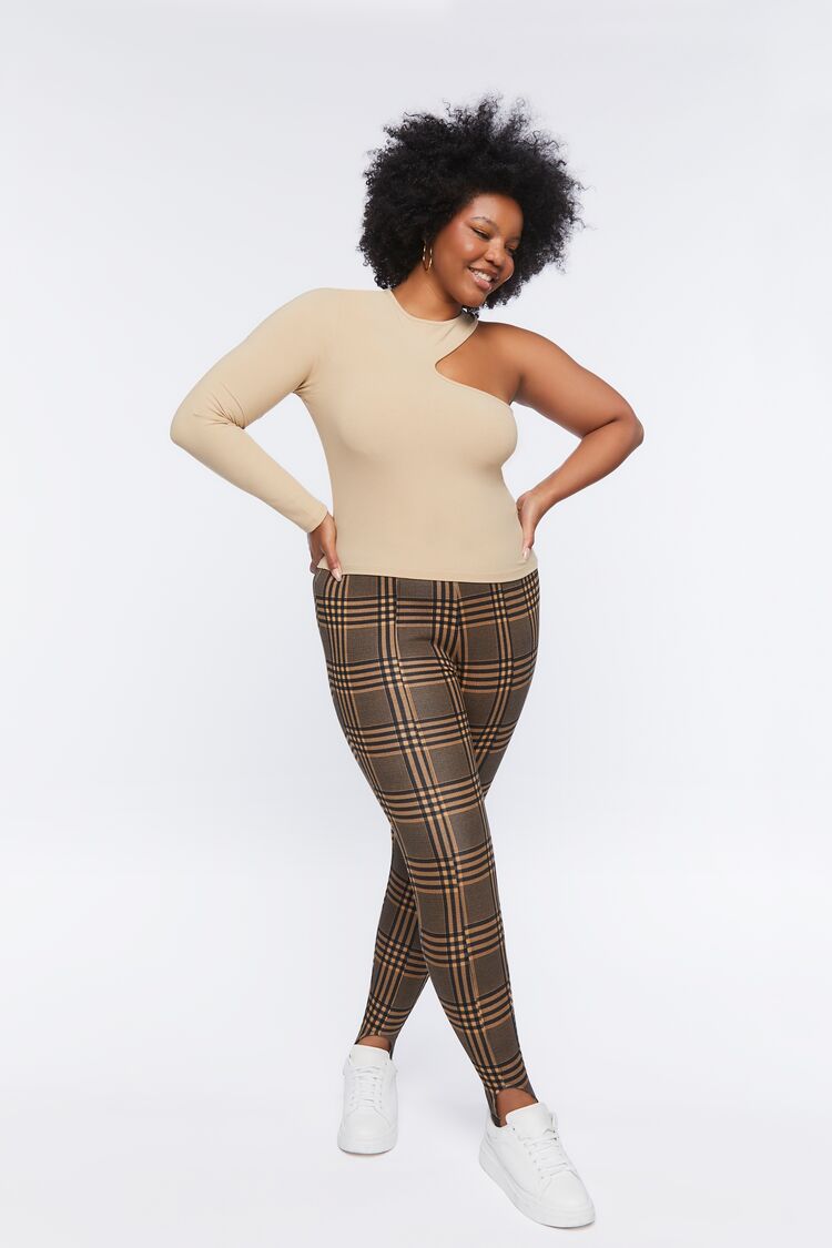 Plus Size Women's Snap Trim Legging by Woman Within in Chocolate (Size 1X)  - Yahoo Shopping