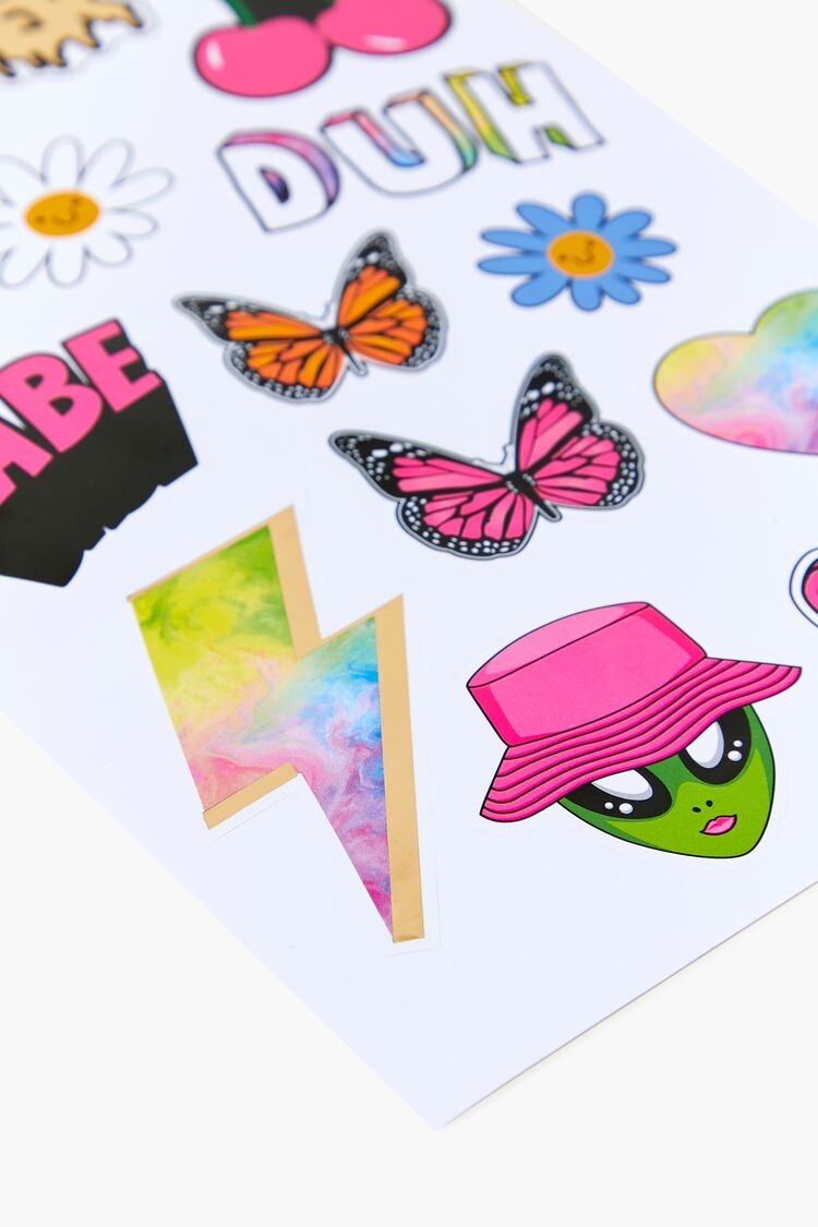 Assorted Sticker Sheet in Pink Assorted on sale 2022 2