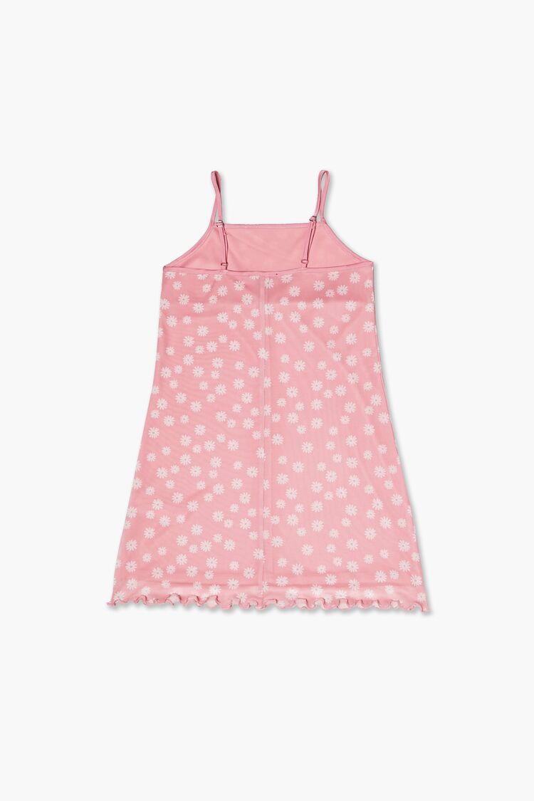 Girls Daisy Print Cami Dress (Kids) in Pink/White,  9/10 (Girls on sale 2022 2