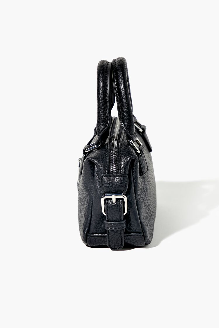 Women’s Faux Leather Crossbody Satchel in Black Accessories on sale 2022 2