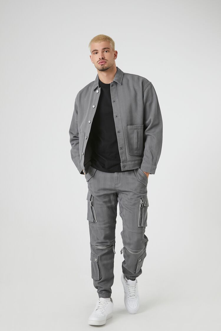 Twill Mid-Rise Cargo Pants
