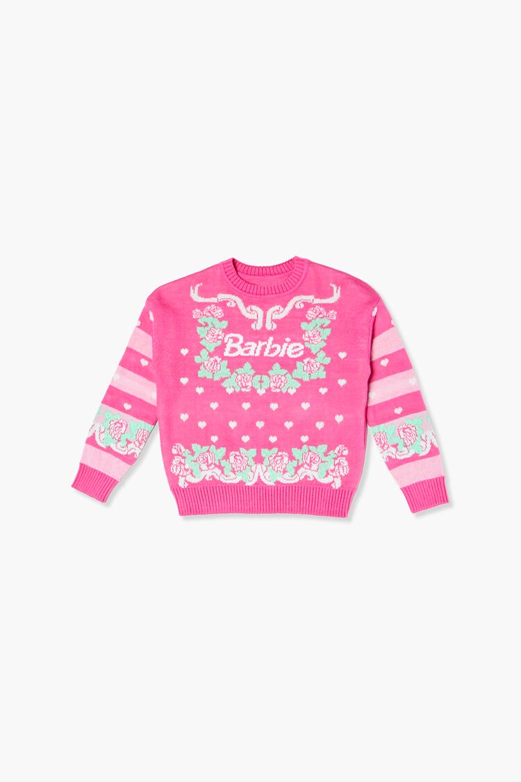 Girls Barbie Graphic Sweater (Kids) in Pink,  13/14 (Girls on sale 2022