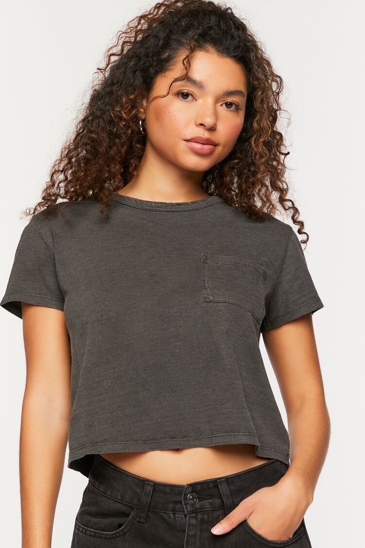 Cropped Pocket Tee | Forever 21