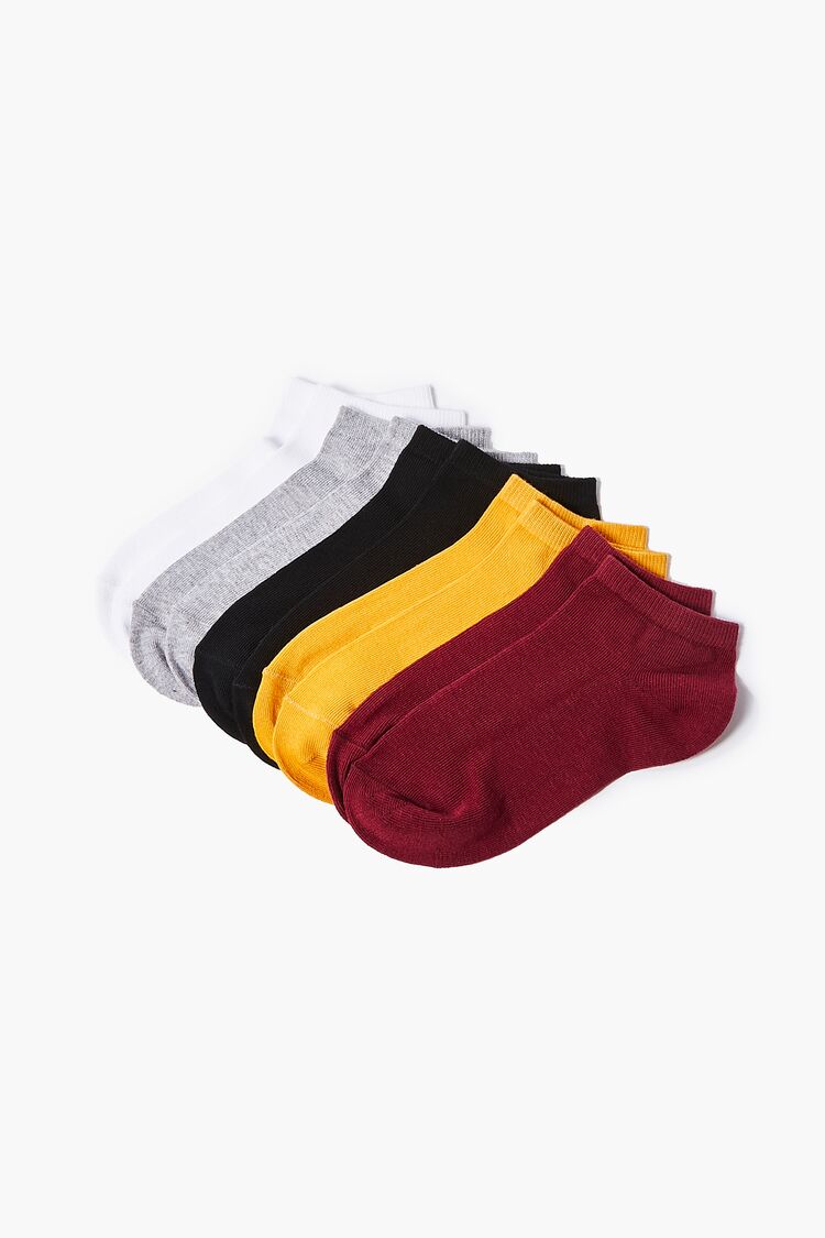Ankle Sock Set – 5 pack in Burgundy/Mustard Accessories on sale 2022 2