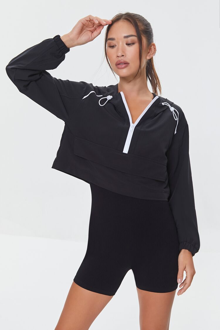 Women’s Active Cropped Anorak in Black Large Active on sale 2022