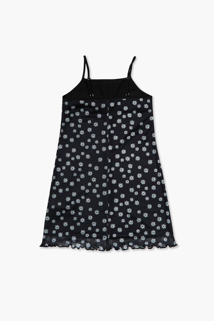 Girls Daisy Print Cami Dress (Kids) in Black/White,  13/14 (Girls on sale 2022 2