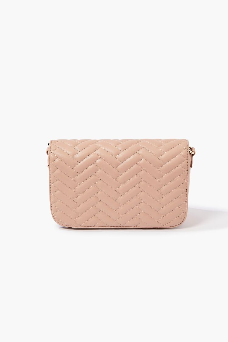 Women’s Quilted Chevron Crossbody Bag in Taupe Accessories on sale 2022
