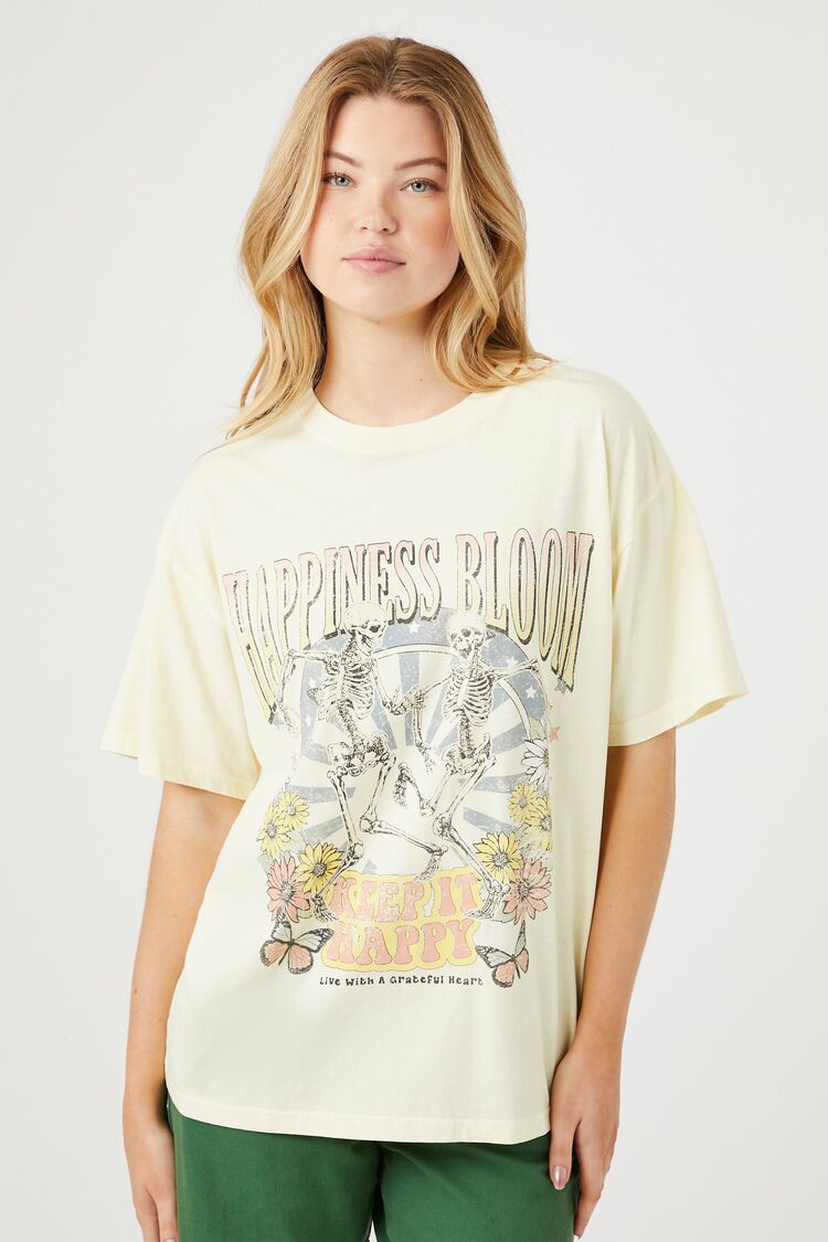 Happiness Graphic Tee Bloom