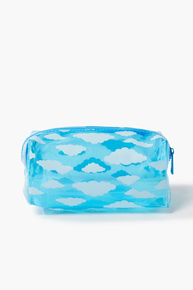 Cloud Print Transparent Bag in Blue bag on sale 2022