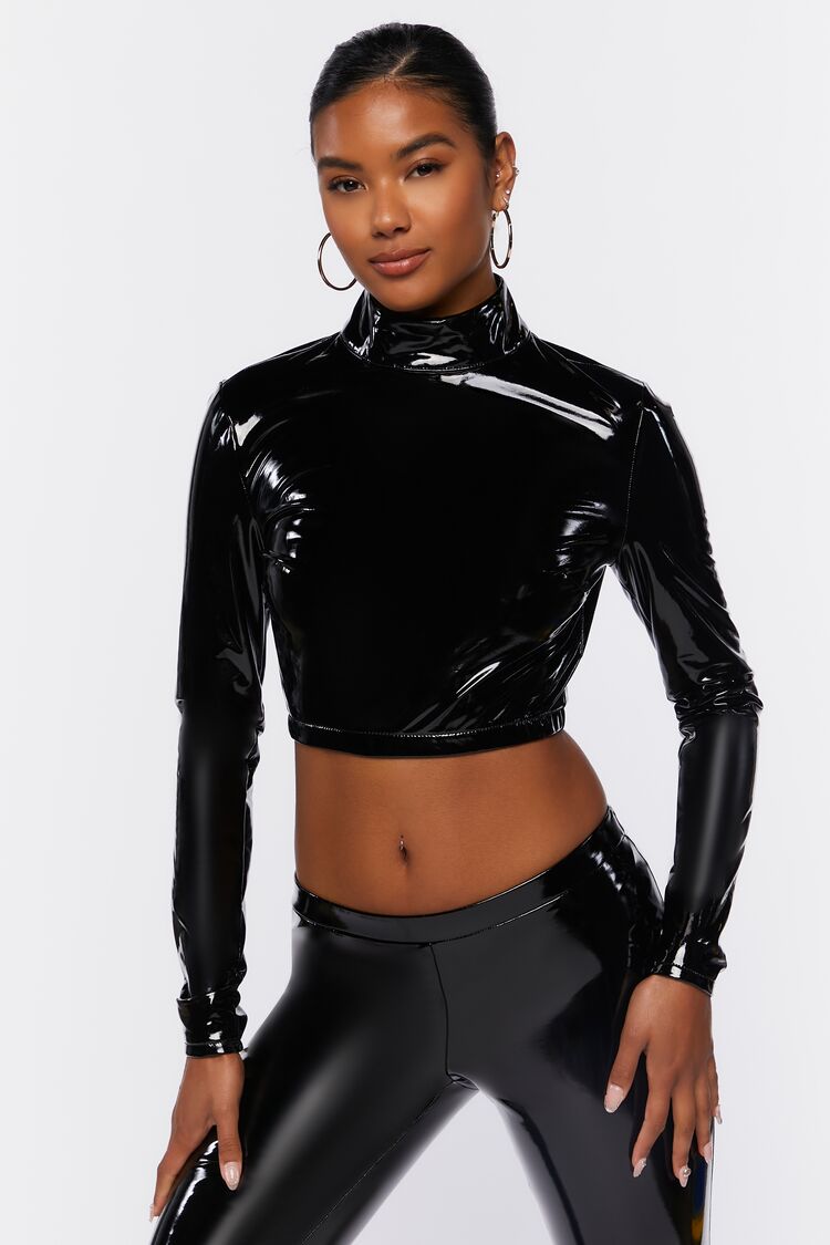 Faux Leather Crop Top | Forever 21