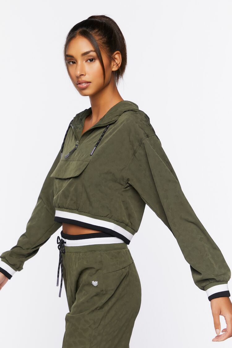 Women’s Active Varsity-Striped Anorak in Cypress Small Active on sale 2022 2