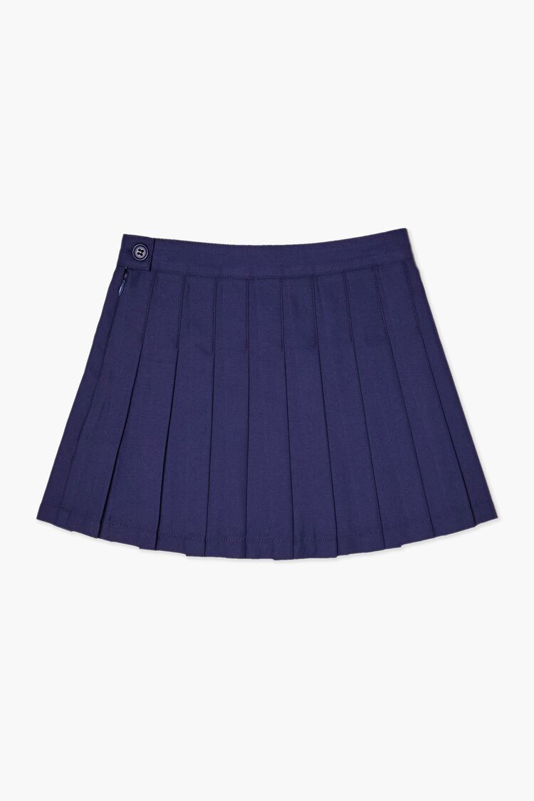Girls Pleated A-Line (Kids) in Navy,  11/12 (Girls on sale 2022 2