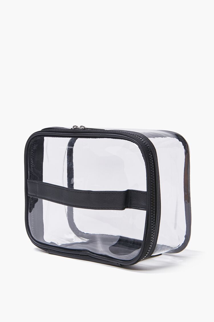 Women Transparent Train Case Bag in Clear/Black FOREVER 21 on sale 2022 6