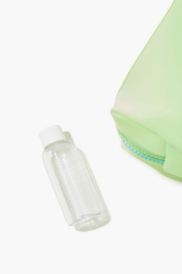 Vinyl Bag & Travel Bottle Set in Green bag on sale 2022 6