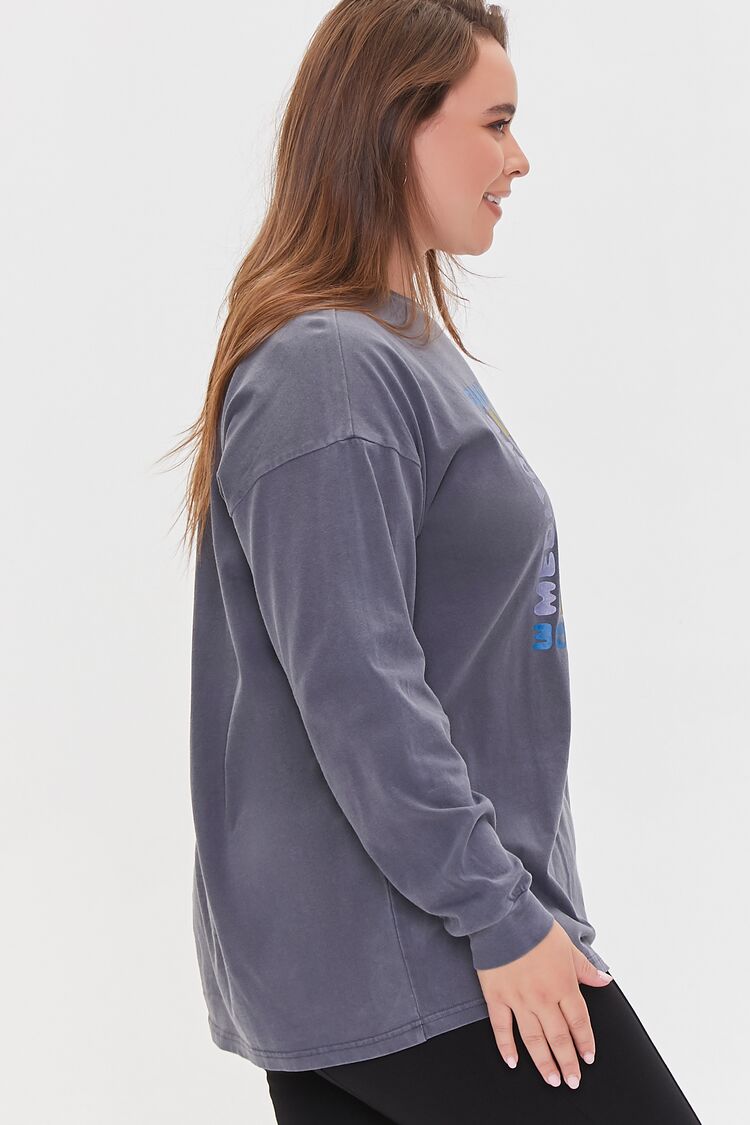 Women Find Balance Graphic Tunic in Grey,  1X PLUS on sale 2022 2