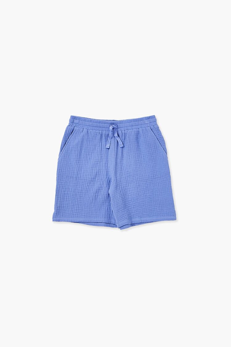 Kids Drawstring Shorts (Girls + Boys) in Blue,  9/10
