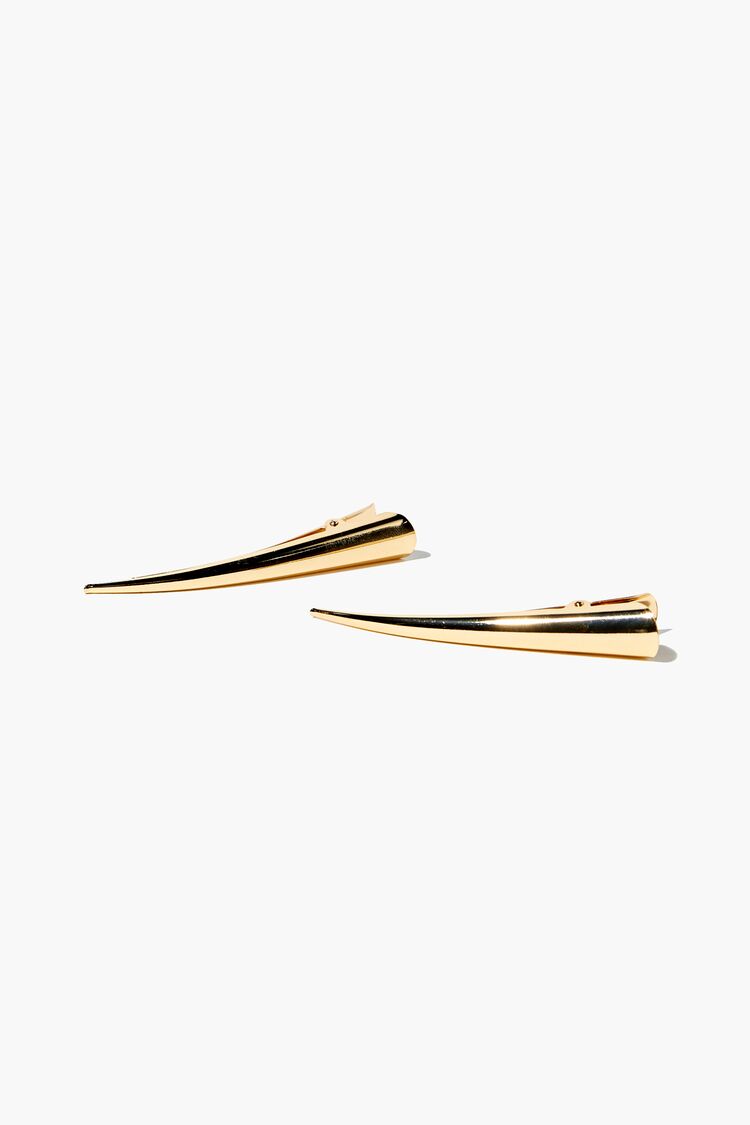 Alligator Hair Clips in Gold Accessories on sale 2022