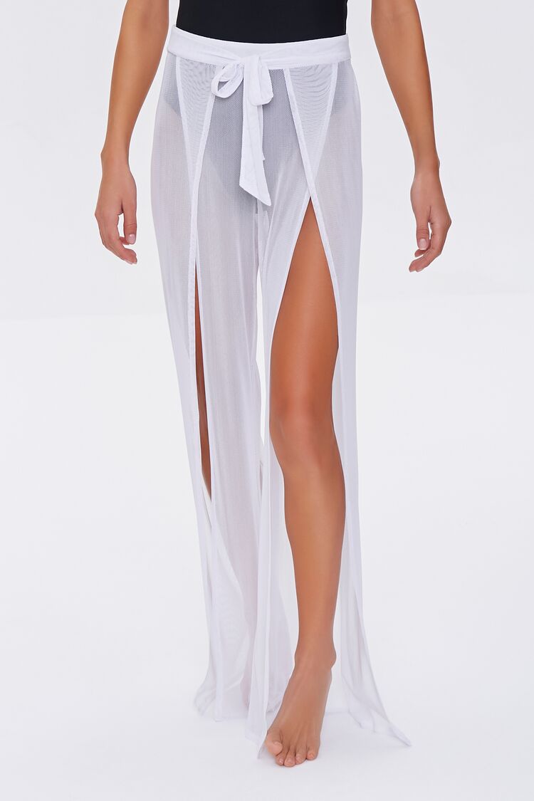Women’s Mesh Swim Cover-Up Pants in White Small Cover-Up on sale 2022 2