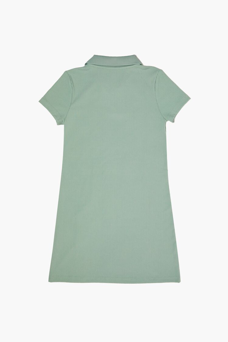 Girls Polo Shirt Dress (Kids) in Green,  7/8 (Girls on sale 2022 2