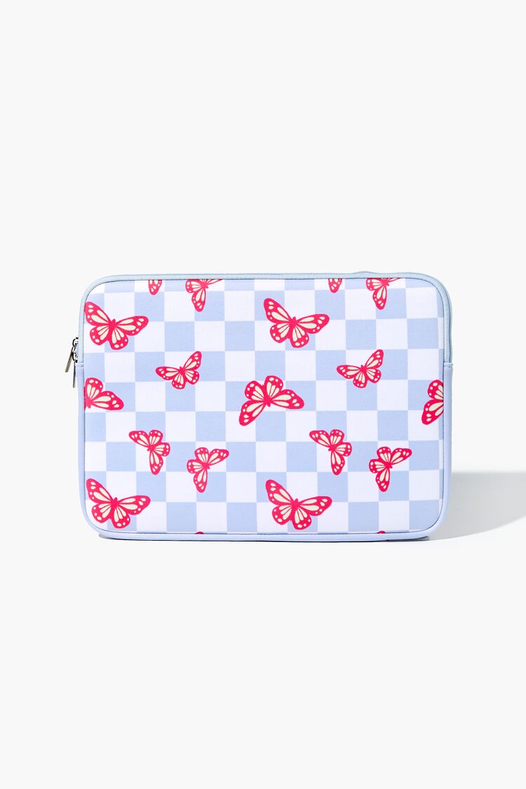 Butterfly Checkered Tablet Case in White Butterfly on sale 2022
