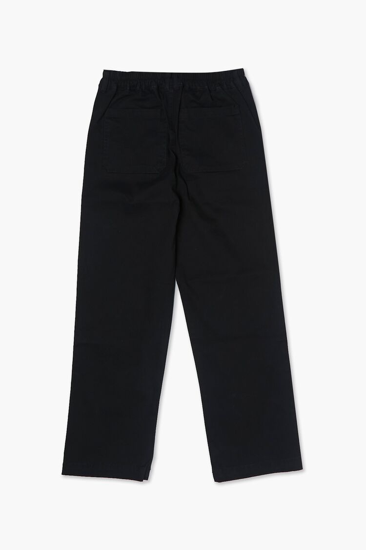 Girls Cotton-Blend Pants (Kids) in Black,  7/8 (Girls on sale 2022 2