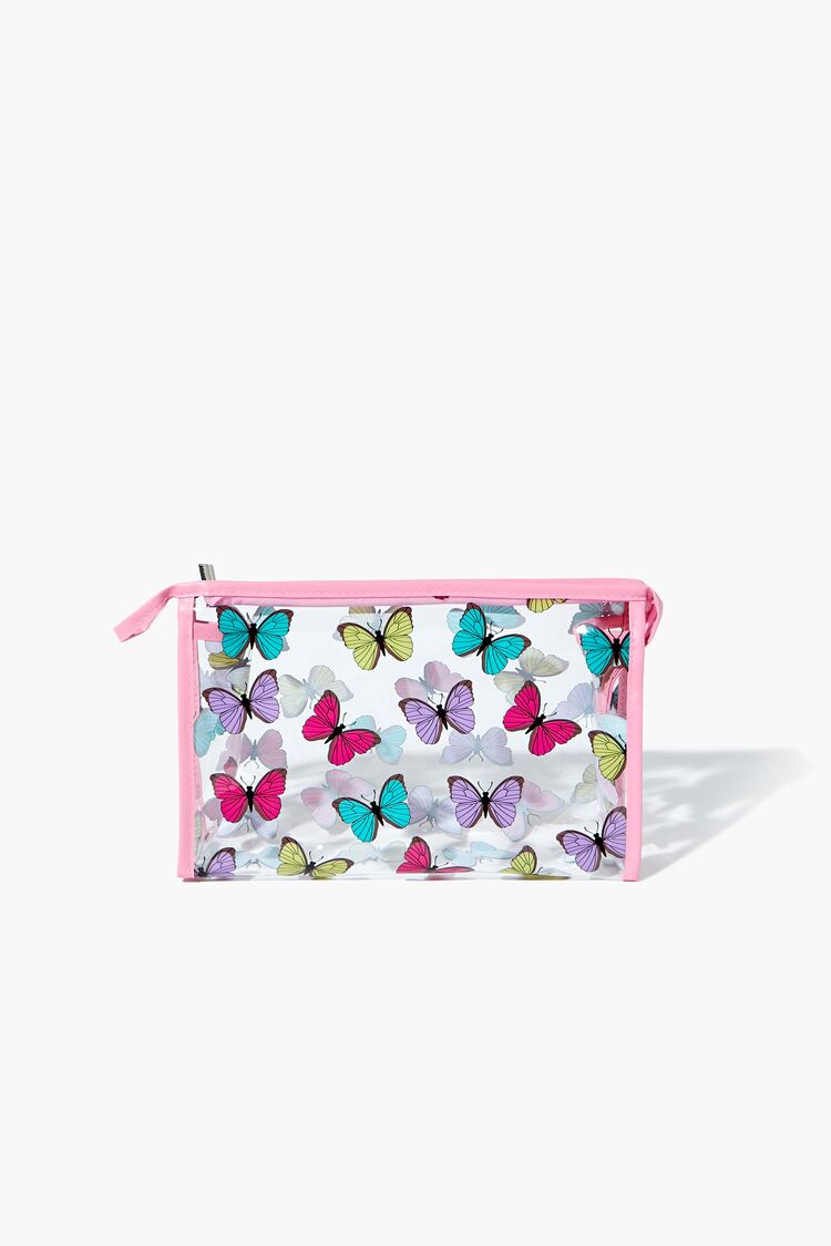 Butterfly Print Makeup Bag in Clear bag on sale 2022