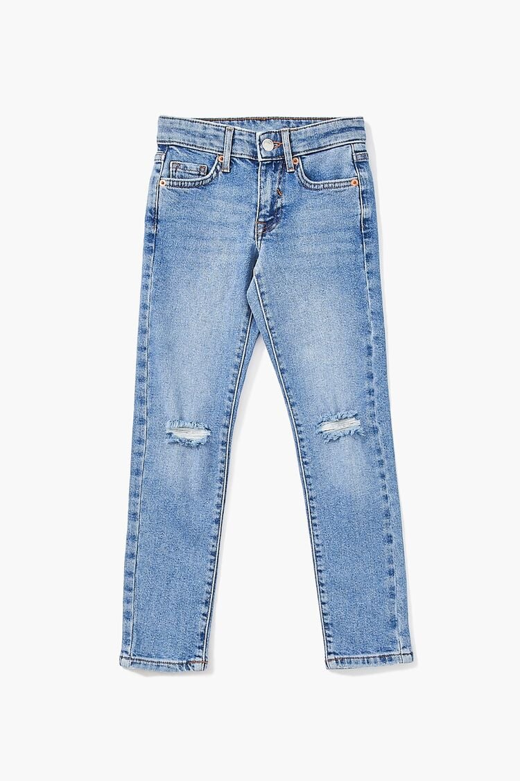 Kids Distressed Jeans (Girls + Boys) in Medium Denim,  5/6 (Girls on sale 2022