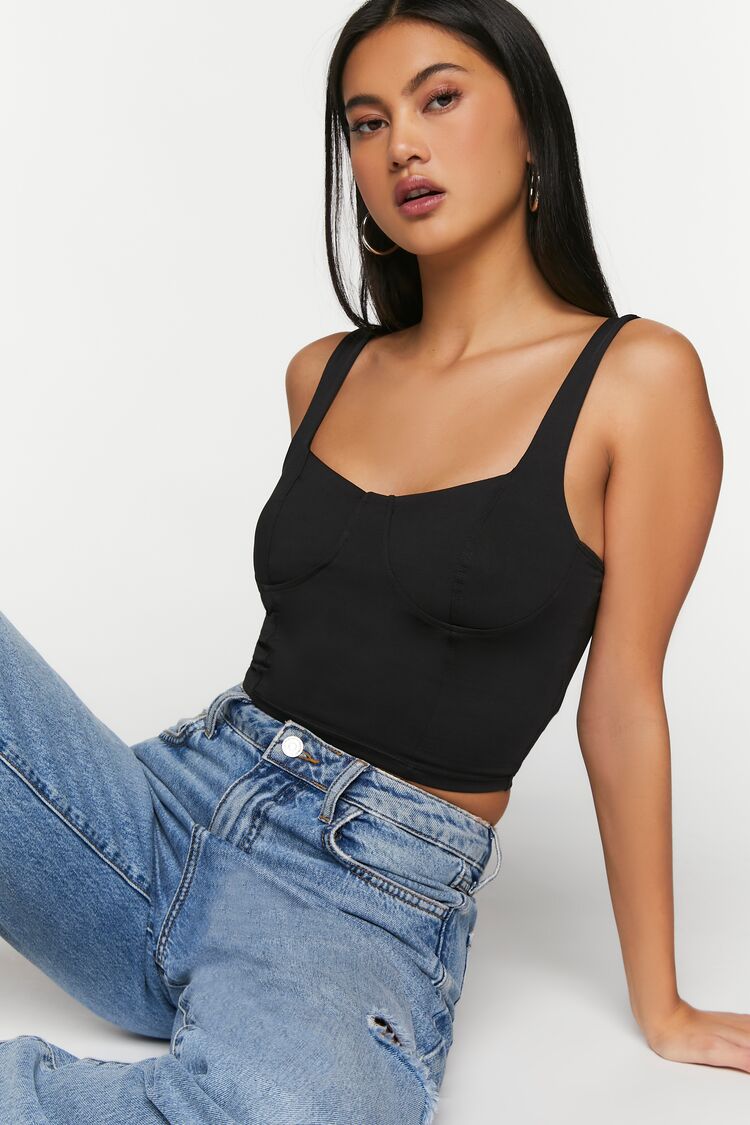 Cropped Bustier Top